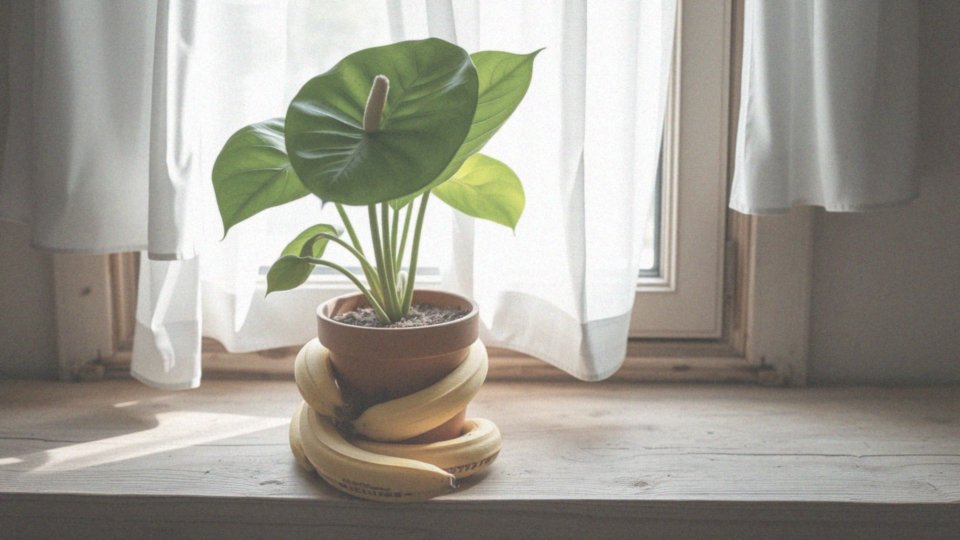 W jaki sposób skórki bananów mogą wspierać kwitnienie anturium?