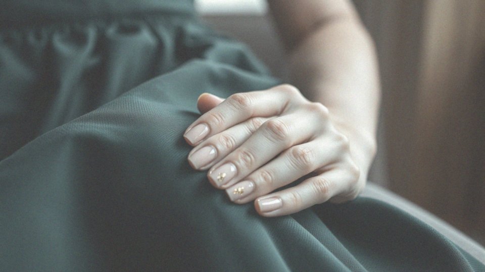 Jak wybrać manicure z elementami złota do zielonej sukienki?