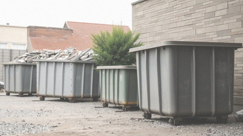 Jakie są rodzaje kontenerów na odpady budowlane?
