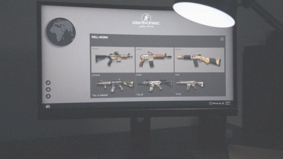 Jakie są popularne skórki o stanie Well-Worn w CS:GO?