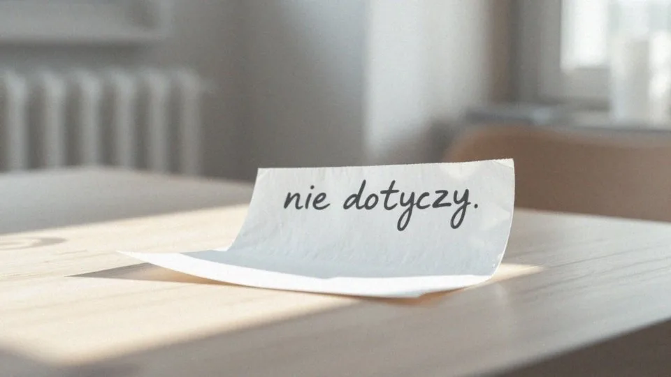 Nie dotyczy razem czy osobno? Poprawna pisownia